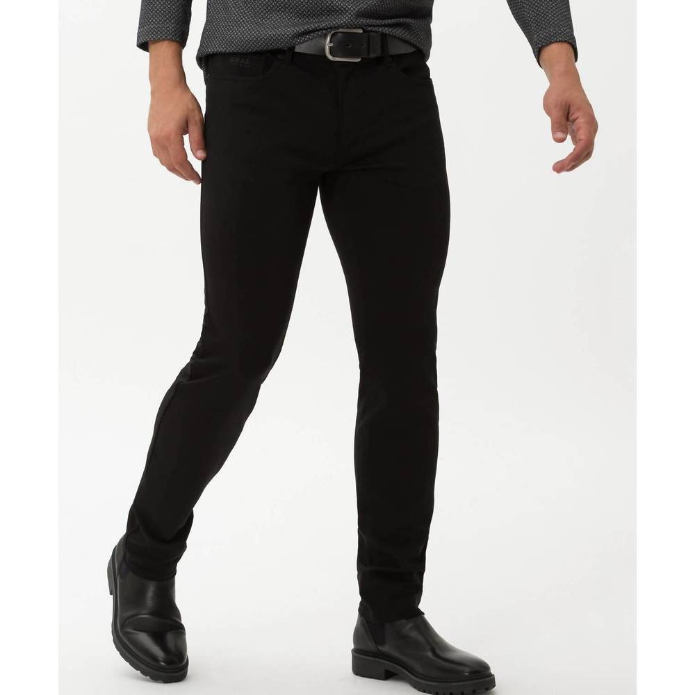 NEW BRAX chuck five-pocket jersey jeans in black